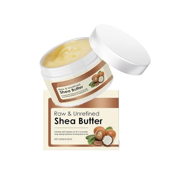 Crème Hydratante for le Corps Et Les Cheveux - Nourrit le Corps et Les Cheveux, Retient Lhydratation, Soulage la Sécheresse, ...