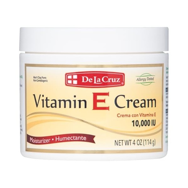 De La Cruz Vitamin E Cream, 4 Ounce by Nicorobin