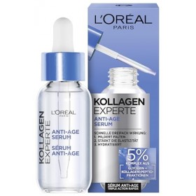 LOréal Paris Sérum Anti-Vieillissement Anti-Ride, Sérum Hydratant Anti-Âge pour La Peau à la Glycérine et Vitamine C, Expert