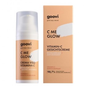 GOOVI C Me Glow Crème visage à la vitamine C - Crème revitalisante à lacide hyaluronique - Pour une peau rayonnante et hydra