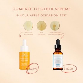 Lanmeri Sérum à la vitamine C pour le visage : C E Ferulic Sérum visage avec 15 % dacide ascorbique pur, acide férulique, vi