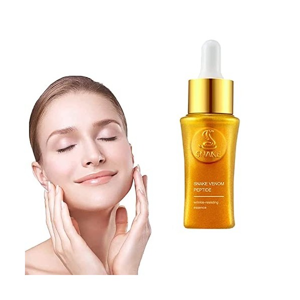 Sérum au venin de serpent Hemiko, crème anti-rides pour le visage pour les femmes, sérum aux peptides de venin de serpent, sé...