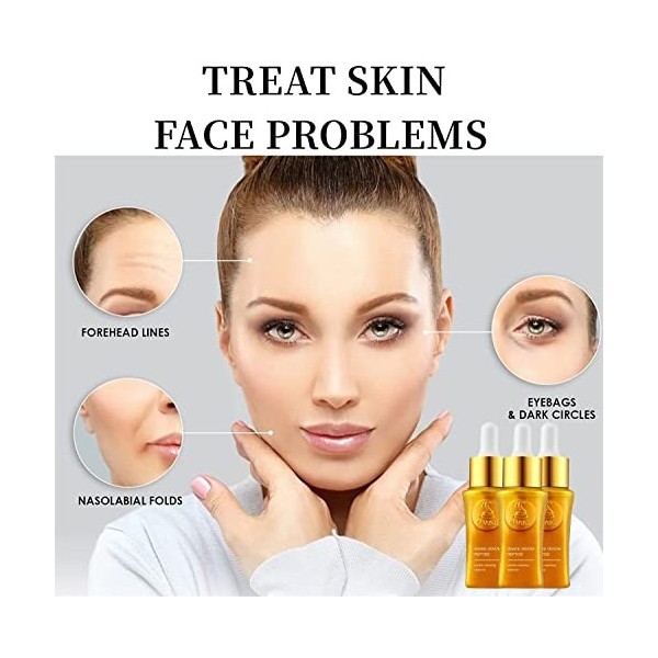 Sérum au venin de serpent Hemiko, crème anti-rides pour le visage pour les femmes, sérum aux peptides de venin de serpent, sé...