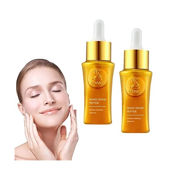 Sérum au venin de serpent Hemiko, crème anti-rides pour le visage pour les femmes, sérum aux peptides de venin de serpent, sé...