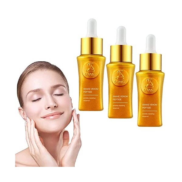 Sérum au venin de serpent Hemiko, crème anti-rides pour le visage pour les femmes, sérum aux peptides de venin de serpent, sé...