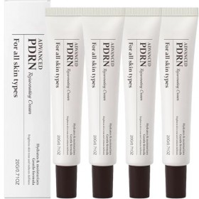 PDRN Lot de 4 crèmes rajeunissantes pour le visage avec niacinamide, acide hyaluronique et collagène, glycérine, anti-âge, ra...
