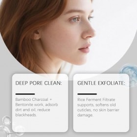 Sérum exfoliant volcanique intense, soin quotidien, purifie les pores et régule le sébum, élimine en profondeur les impuretés...