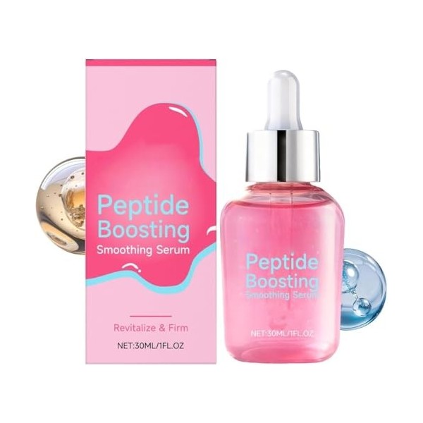 Sérum lissant stimulant aux peptides, soin coréen anti-âge, hydrate et nourrit, ravive le teint, atténue rides et ridules