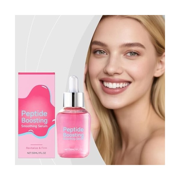 Sérum lissant stimulant aux peptides, soin coréen anti-âge, hydrate et nourrit, ravive le teint, atténue rides et ridules