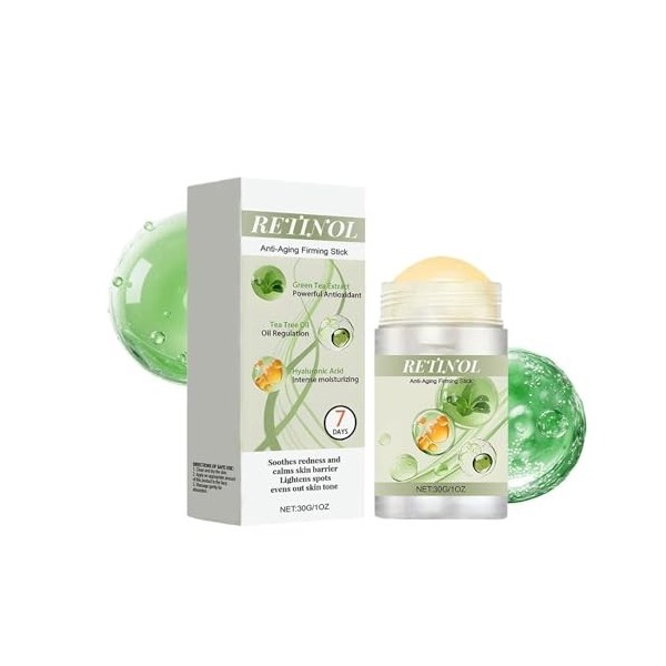 Stick Essence Raffermissant Visage - Réduit Les Rides, Améliore la Fermeté, Hydrate en Profondeur, Application Facile 4pcs C...