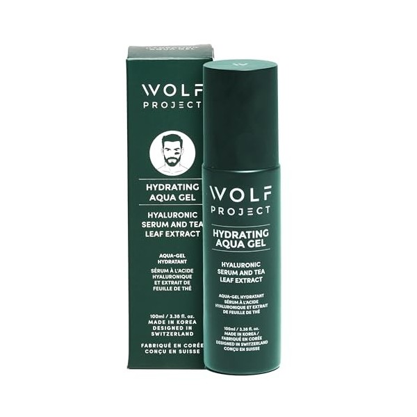 Wolf Project - Gel Creme Hydratante Visage Homme - Soin Anti Rides Homme - Soin coreen visage - 100 ml