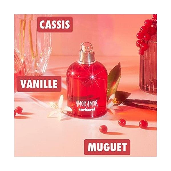 Cacharel Amor Amor, Eau de Cologne en Spray Vaporisateur pour Femme, Parfum Fruité/Floral, 30 ml