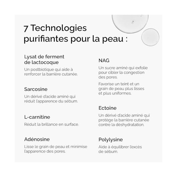 The Ordinary Sérum Équilibrant et Purifiant, Solution Multi-Active pour contrôler la production de sébum et affiner les pores