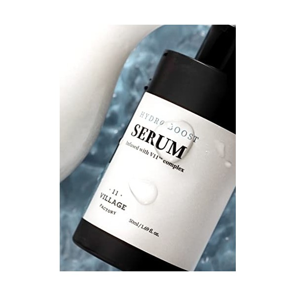 [VILLAGE 11 FACTORY] HYDRO BOOST SERUM 50ml Soin coréen - Sérum Hydratant Intensif à lAcide Hyaluronique - 91% dIngrédien