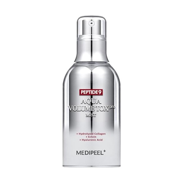 MEDI-PEEL PEPTIDE 9 Aqua Volume Tox Mist Pro - 50 ml - Hydratant, anti-âge - Soin de la peau infusé aux peptides - Rafraîchis