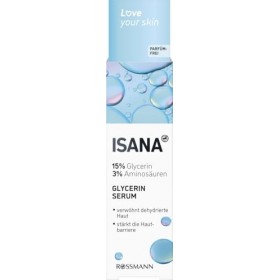 ISANA - Sérum à la glycérine - Flacon de 30 ml - Régénérant et hydratant - Idéal pour les peaux sèches