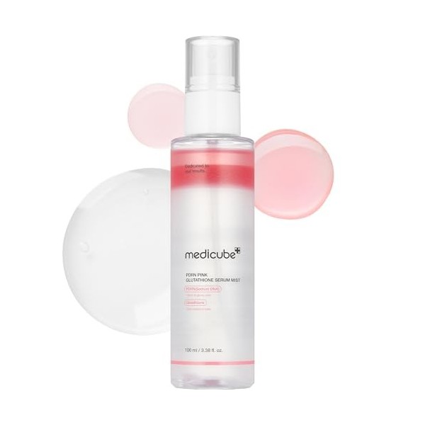medicube Salmon DNA PDRN Pink Glutathione Spray Serum – Brume éclat hydratante – 3.38 fl.oz