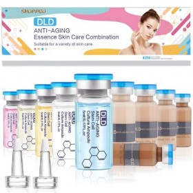 Micro Infusion Visage, Micro Needling Visage, BB Facial Glow, Raffermit la Peau et Illumine le Teint, 10 * 5ml