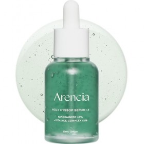 ARENCIA Holy Hyssop Serum 12 30 ml - Sérum Visage Éclat avec Niacinamide 10 pour cent et Vita ACE Complex - Hydratant et Anti