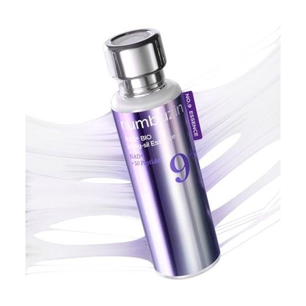 numbuzin No.9 Essence | NAD+ BIO Essence | Firming, Wrinkles, Fine Lines, Elasticity | Peptides, NAD+ | Serum for Aging, Dull