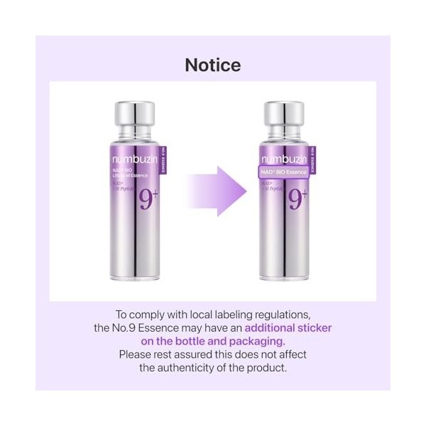 numbuzin No.9 Essence | NAD+ BIO Essence | Firming, Wrinkles, Fine Lines, Elasticity | Peptides, NAD+ | Serum for Aging, Dull