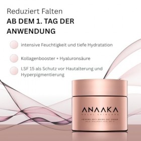 ANAAKA Halal Crème de jour certifiée halal, sans cruauté envers les animaux, soin anti-âge contre le vieillissement prématuré...