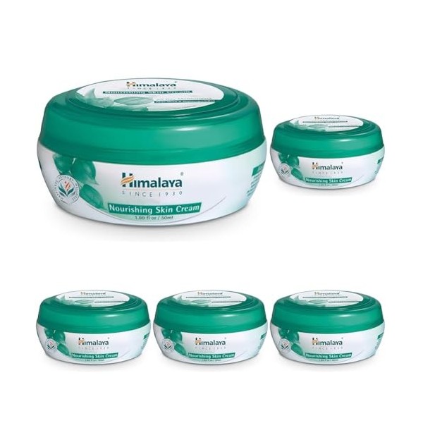 Himalaya Crème Nutritive Hydratante MultiUsages, Nourishing Skin Cream, 150 ml, 1 Unité Lot de 3 Crème Jour et Nuit