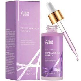 ANAiRUi Tranexamic Acid Serum 50 ml, Sérum Correcteur de Taches Brunes avec dacide Tranexamique & Acide Hyaluronique & Niaci ...