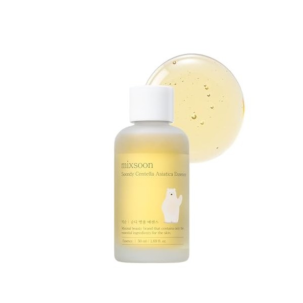 mixsoon Centella Asiatique Essence 1,69 fl oz / 50 ml Crème Jour et Nuit