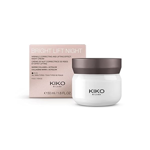 KIKO Milano Bright Lift Matte, Crème De Jour Lifting Matifiante Au Collagène Marin - Spf 15 Crème Jour et Nuit