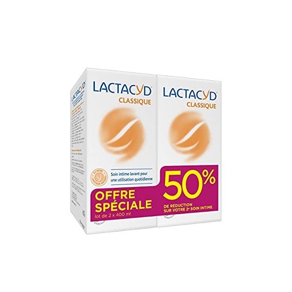 Lactacyd Classique Soin intime lavant pour une utilisation quotidienne - respecte léquilibre naturel de la zone intime - lot ...