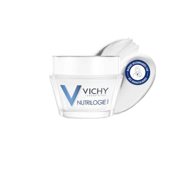 Vichy, Nutrilogie 1, Soin Profond Peau Sèche, Apaise Immédiatement les Sensations de Tiraillements et dInconforts, Efficacit