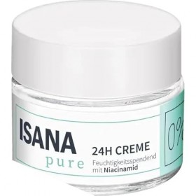 Isana Pure 24h Crème hydratante et revitalisante à base de niacinamide et de panthénol pour tous les types de peau, convient 