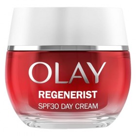 Olay Regenerist Crème de Jour Visage SPF30, Anti-rides + Raffermissante avec SPF30, Niacinamide et Peptides Anti-Âge, Renouve...