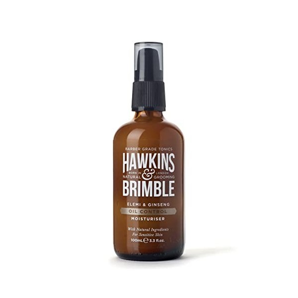 Hawkins & Brimble Hydratant pour le visage pour hommes Oil Control, hydratant pour la peau sensible pour hommes avec des ingr