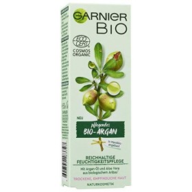 Garnier Bio Huile dArgan Crème à lAloe Vera, Cosmétique Naturelle, Soin Hydratant riche Argan Lot de 2 2 x 50 ml 