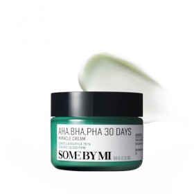 SOME BY MI AHA BHA PHA 30 Days Miracle Cream – 60ml – Crème visage exfoliante douce à l’acide salicylique et centella – Apais