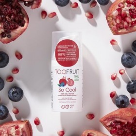 TOOFRUIT – So Cool - Gel Visage - Myrtille & Grenade – Hydrate et Rafraichit la Peau du Visage - Peau Mixte à Grasse - Certif...