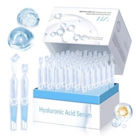 Lot de 30 flacons de sérum dacide hyaluronique à 5 % de fioles ultra-hydratantes, tubes dacide hyaluronique, sérum à lacid Cr...