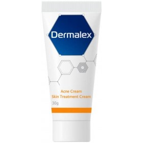 Dermalex Crème de traitement de lacné - Cliniquement prouvée pour traiter les symptômes de lacné doux à modéré - 30 g