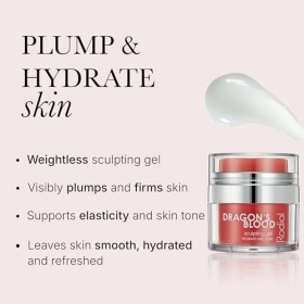 Rodial Dragons Blood Sculpting Gel 9 ml - Crème Visage Rajeunissante et Ultra-Hydratante - Formule Gel/Crème Rafraîchissante ...