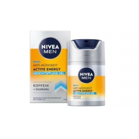 NIVEA MEN Active Energy Gel pour le visage 50 ml Crème revitalisante pour le visage pour homme Crème hydratante à absorptio