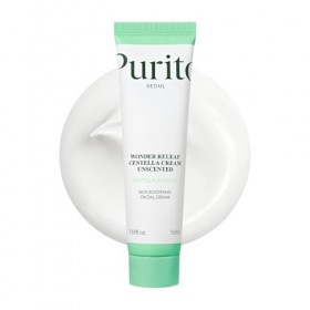 PURITO Centella Unscented Cream, Korean Centella, for All Skin Types, Soothing, Facial Cream for face, K-Beauty, Korean Skin 