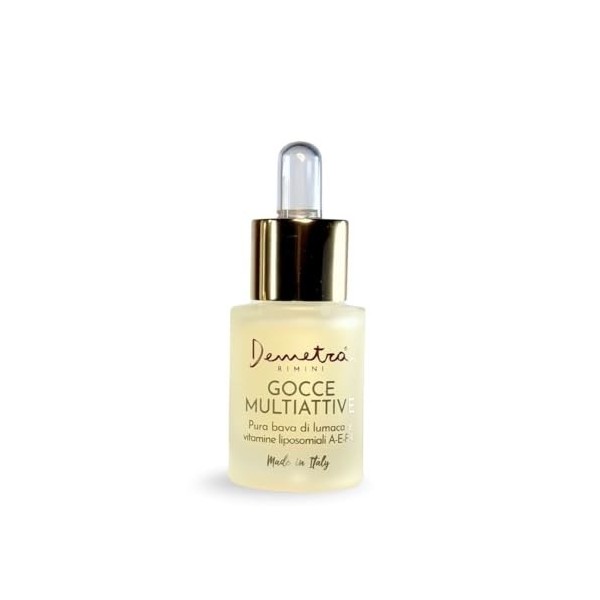 Demetra Gouttes Multi-Actives Visage – Sérum Booster Concentré à la Bave d’Escargot 98% et Vitamines Liposomales A-E-F-C – So