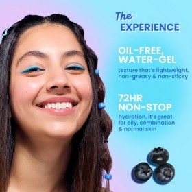 DOT & KEY Gel hydratant 72 heures + probiotiques hydratant pour le visage avec acide hyaluronique, kombucha et eau de riz lég