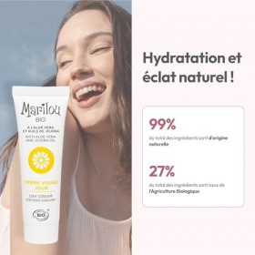 Marilou Bio - Lot 3 Crèmes Visage Jour de la gamme Classic - La crème de jour bio hydratante et nourrissante - Tous types de ...