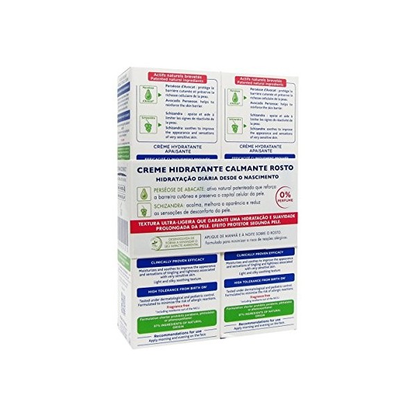 Mustela Pack Crème Hydratante Visage Apaisant 2x40ml