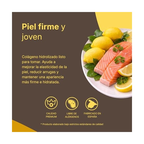 COLAGENO MARINO hidrolizado serum facial – sérum visage à la formule hautement concentrée, contenance 15 ml, s’intègre facile