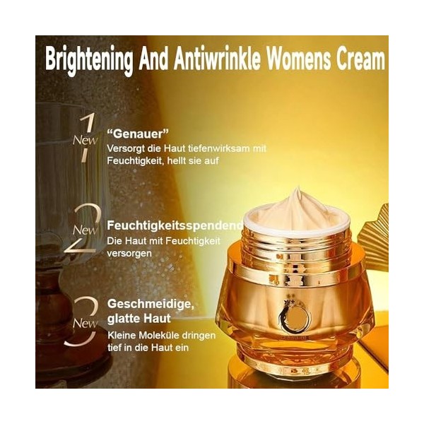 Ginseng Ganoderma Anti-Wrinkle Cream, Ginseng Peptide Anti Aging Serum, Anti Wrinkle Cream for Women, Ganoderma extract, Smoo...