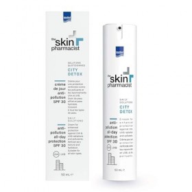 The Skin Pharmacist - CITY DETOX - Crème de Jour Anti-Pollution SPF30 - Protection Solaire & Hydratation - Soin Visage pour P